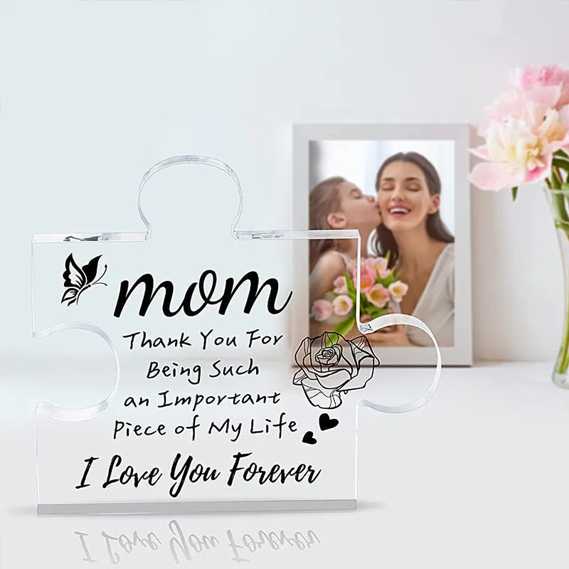 Engraved Block Puzzle Gifts Puzzle-Shaped Acrylic Plaque