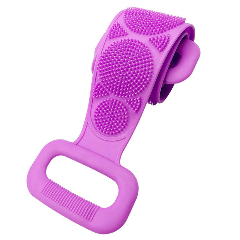Silicon Body Scrubber Belt Back Bath Shower Wash Body Brush