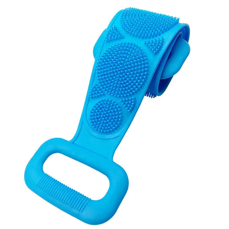 Silicon Body Scrubber Belt Back Bath Shower Wash Body Brush