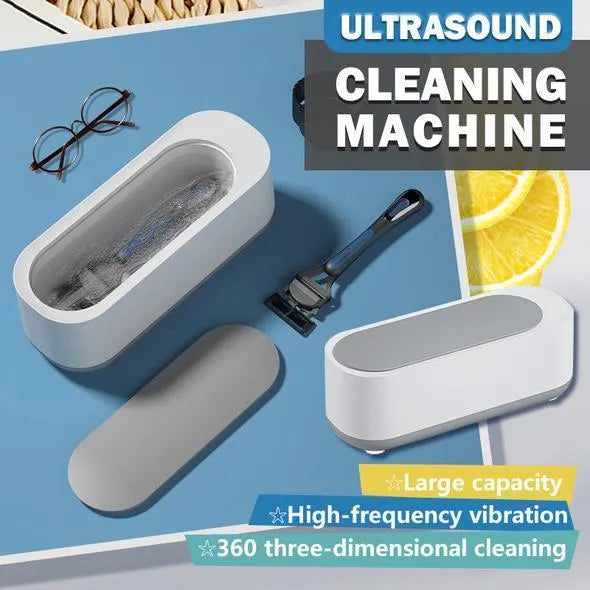 Ultrasound Cleaning Machine, Professional Personal Portable Cleaner for Jewelry/Eyeglasses/Coins/Razors/Brushes