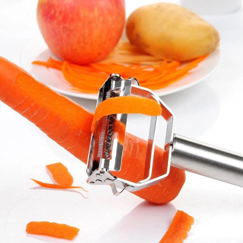 Ultra Sharp Stainless Steel Multi-function Vegetable Peeler & Julienne Cutter Potato Carrot Grater