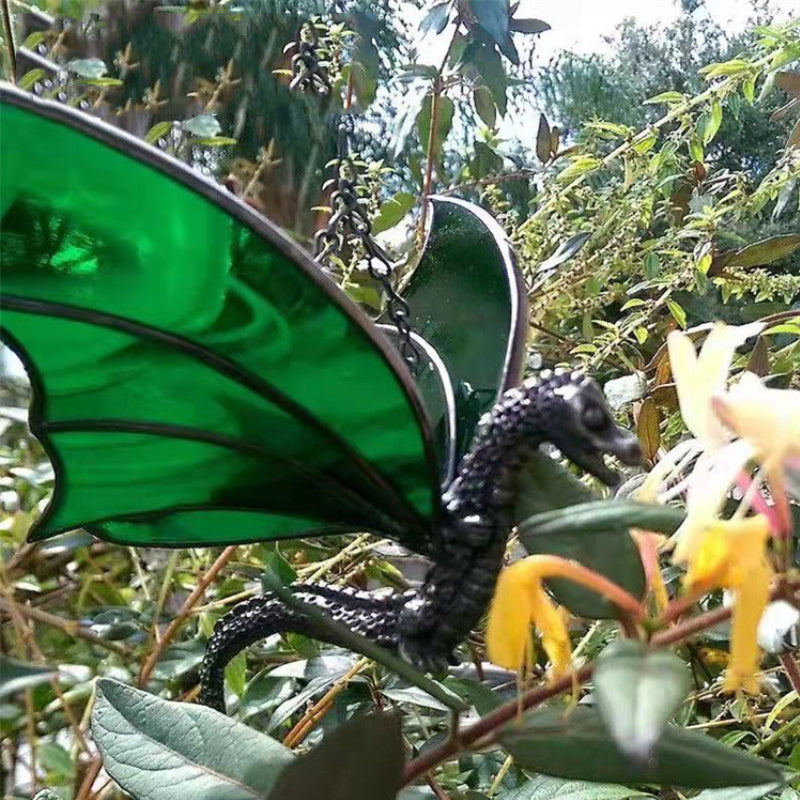 Hanging Dragon Stained Suncatcher Handmade Glass Window Decoration