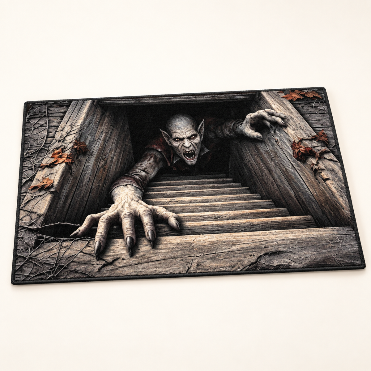 Halloween 3D Illusion Doormat – Skeleton & Vampire Designs