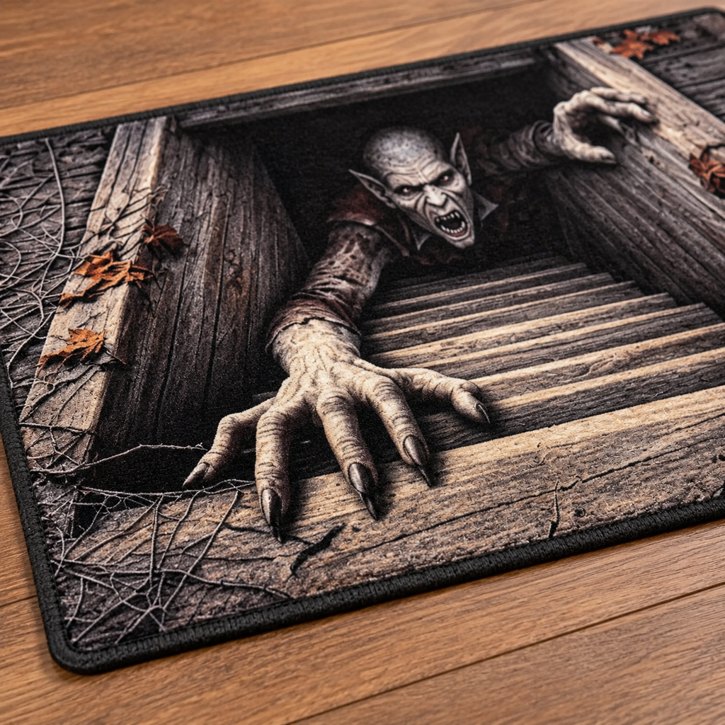 Halloween 3D Illusion Doormat – Skeleton & Vampire Designs