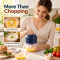 Electric Food Chopper - 3 Blade Mini Vegetable & Meat Grinder
