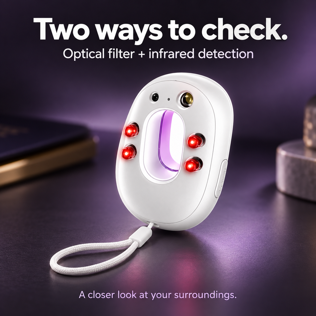 3-in-1 Hidden Camera Detector & Travel Security Alarm