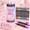 💅24‑Colors Dual‑Ended Nail Art Pens‑DIY Manicure Drawing Set🎁