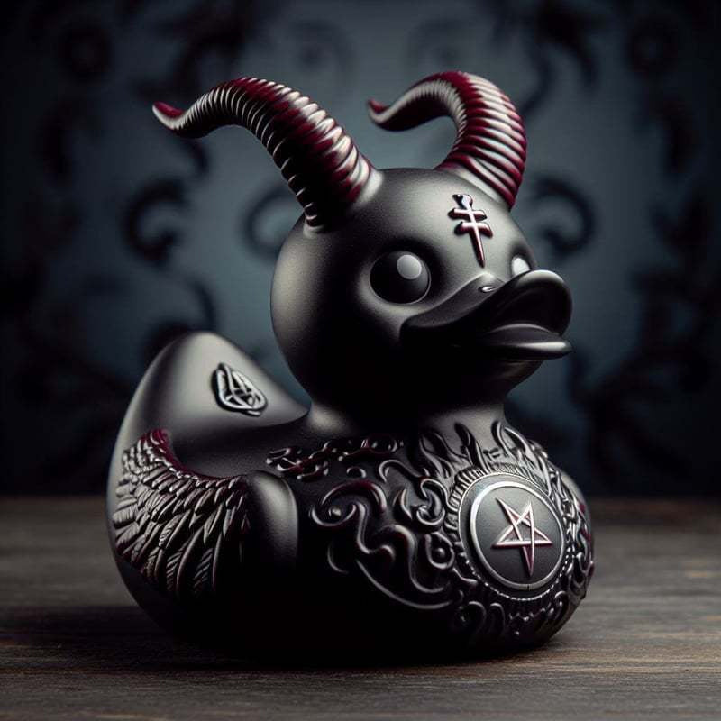 Rubber Deathrocker Duck