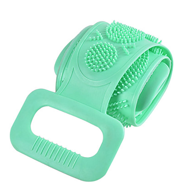 Silicon Body Scrubber Belt Back Bath Shower Wash Body Brush