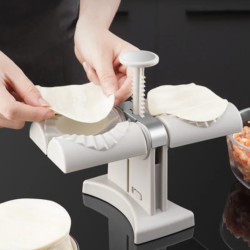 🥟Household Double Head Automatic Dumpling Maker Mould🧑‍🍳Good helper in the kitchen