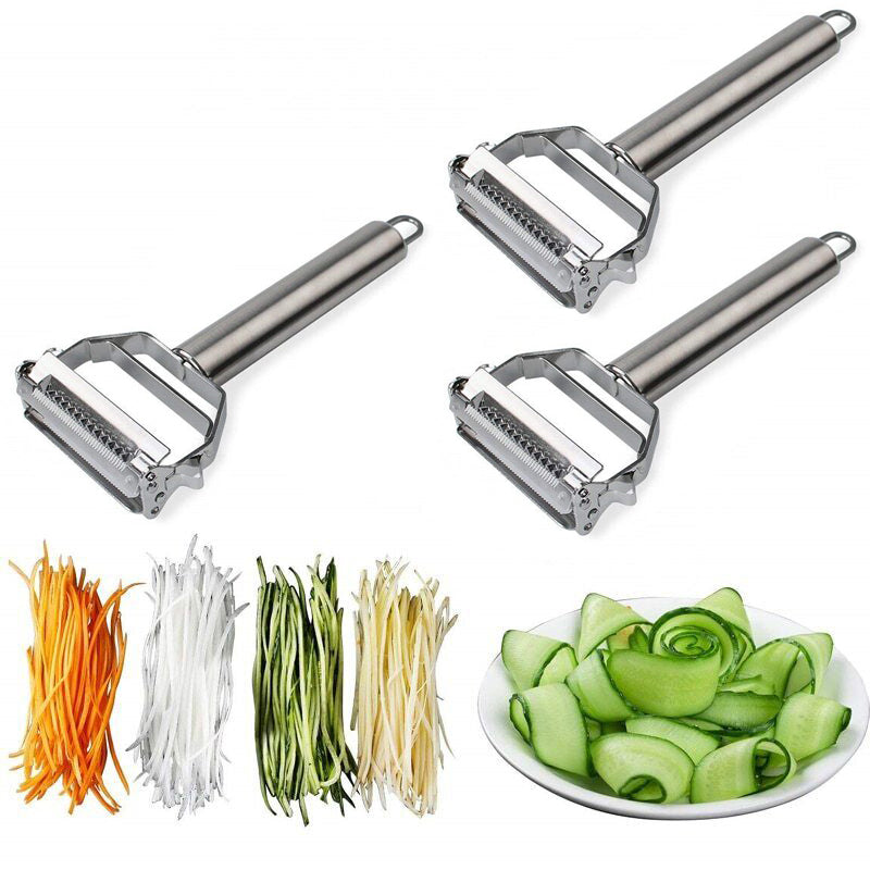 Ultra Sharp Stainless Steel Multi-function Vegetable Peeler & Julienne Cutter Potato Carrot Grater