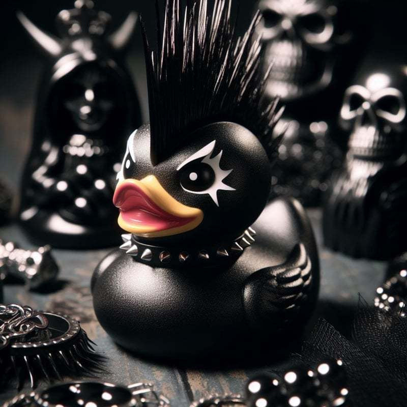 Rubber Deathrocker Duck